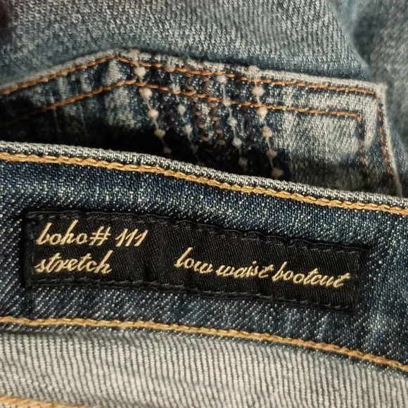 Citizens Of Humanity Boho Number 111 Stretch Low Waist Bootcut Jeans Size 27 - Picture 8 of 9